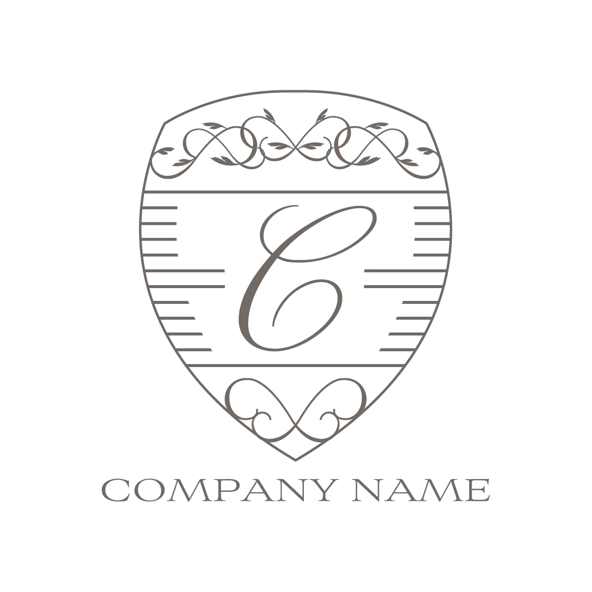 繊細な線が織りなす、上品なエンブレムロゴ