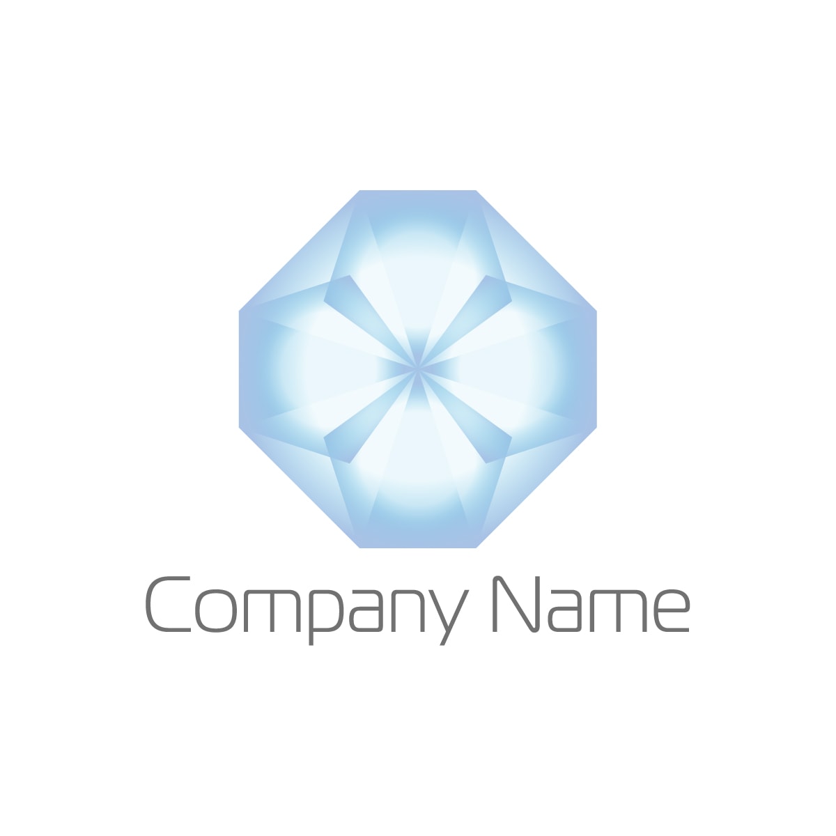 煌めくジェムストーンの、純粋ロゴ
