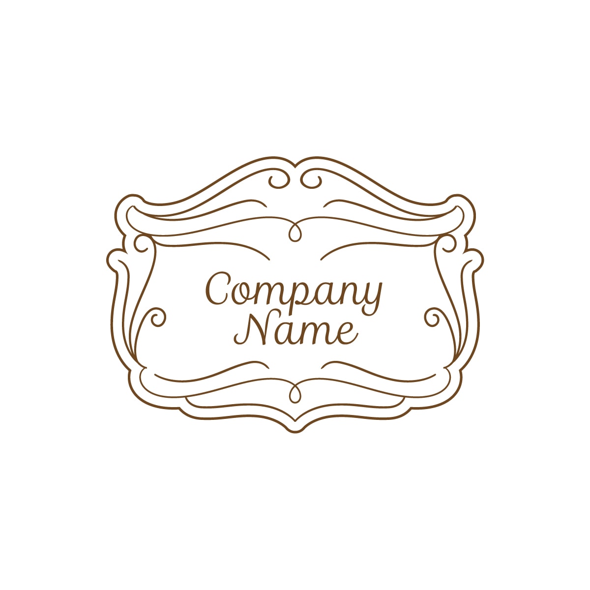 アンティーク額縁が伝える、時代を超えるロゴ